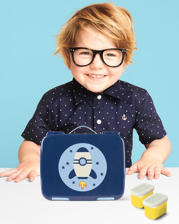 Actual product image Skiphop Spark Style Bento Box Rocket