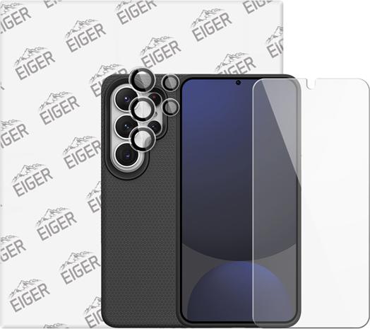 Eiger North MagSafe Case Black Mountain Glass Clear & Lens Ring (Samsung Galaxy S26 Ultra)