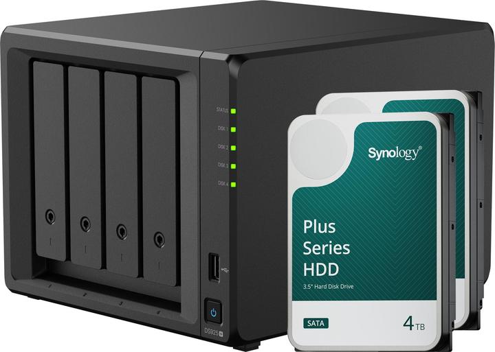 Synology DS925+ (2 x 4 TB, Synology HAT 33xx)