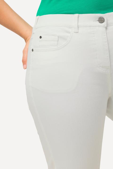 Produktbild Ulla Popken Capri Jeans Sarah, schmale 5-Pocket-Form, Saumschlitz (60)