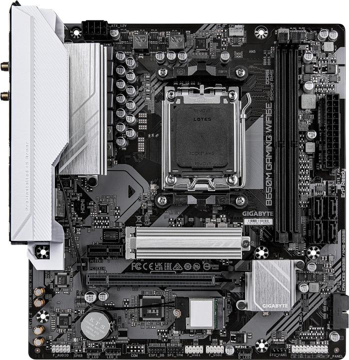 Image du produit Gigabyte B650M Gaming WIFI6E (AM5, AMD B650, mATX)