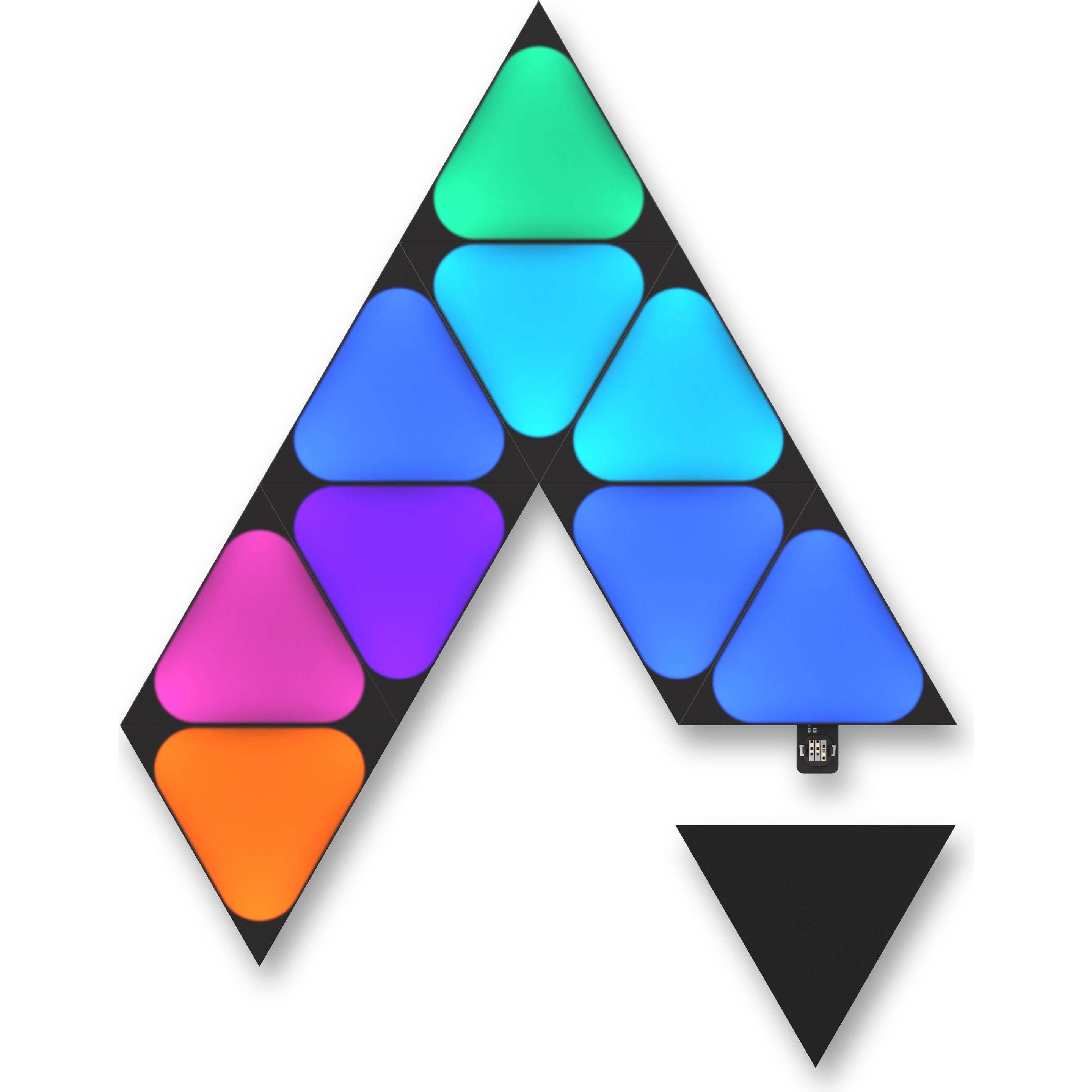 Nanoleaf Shapes black mini Triangles exp. Pack 10 pk