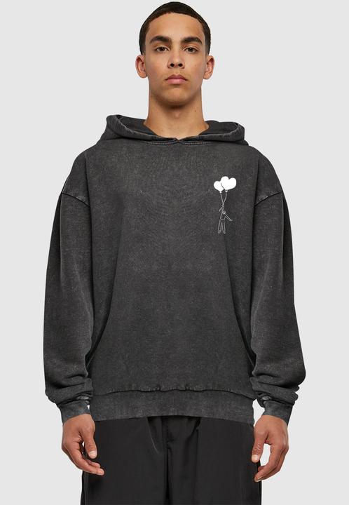 Produktbild Merchcode Love In The Air Acid Washed Oversize Hoody - 177189 (S)