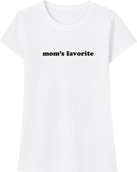 Produktbild Miss Tee Mom's Favorite Fitted Tee white S (S)