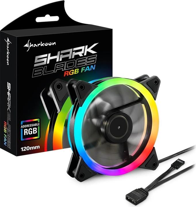 Produktbild Sharkoon Shark Blades RGB (120 mm, 1 x)