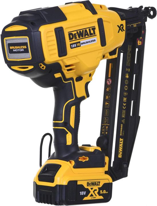 Productafbeelding DeWalt NAILER 18V 16Ga 32-63mm 2x5.0Ah BRUSHLES DCN660P2