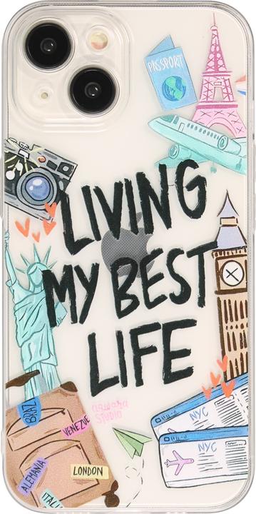 Produktbild PhoneLook Hülle es Silikon Cover Living my best Life (Apple iPhone 14)