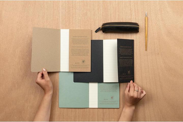 Actual product image Clairefontaine F.S. Vert, Stapled n bk A5 48 shts L ass. (AAA393, Hardcover)