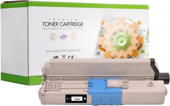 Produktbild STATIC Toner cartridge compatible with OKI 44469803 remanufactured (BK)