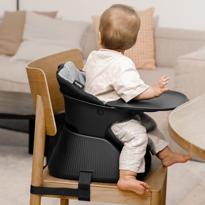 Actual product image Hannie portable high chair Charcoal Black - PHC001BC02 (High chair booster seat)