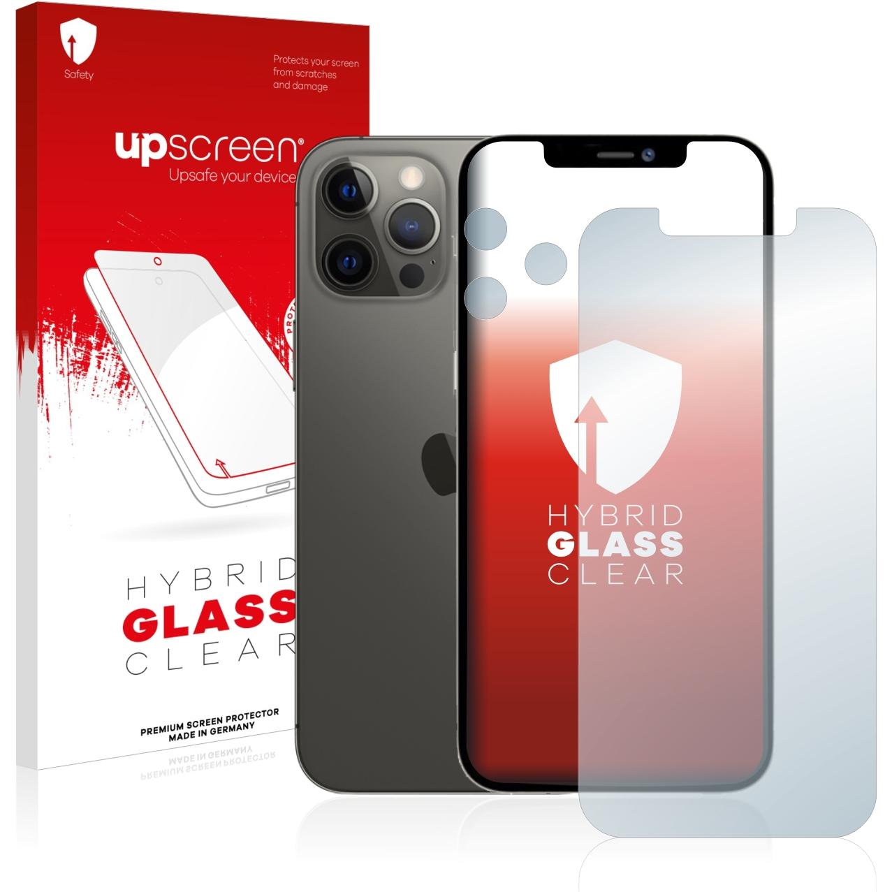 upscreen Scratch Shield Panzerglasfolie (1 Stück, Apple iPhone 12 Pro Max), Smartphone Schutzfolie, Transparent