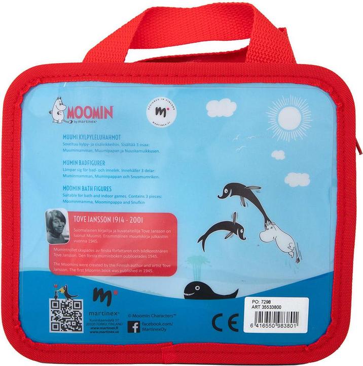 Produktbild Moomin Muumi kylpylelusetti, 3 hahmoa