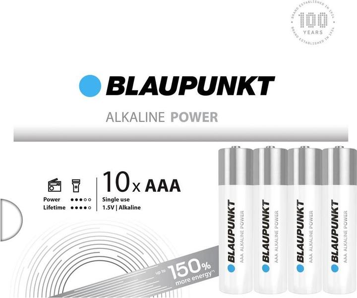 Produktbild Blaupunkt Micro (AAA)-Batterie Alkali-Mangan 1.5 V (10 Stk., AAA)