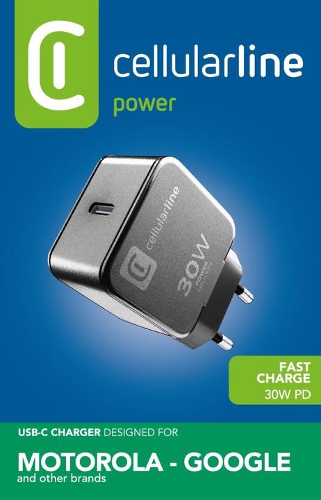 Actual product image Peter Jäckel Cellularline USB Type-C Travel Charger One Motorola/ Google (30 W)