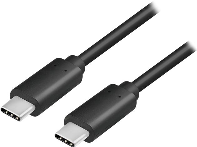 Actual product image LogiLink USB 3.1 connection cable USB-C Gen2, 1 m black (1 m, USB 3.1, 60 W)