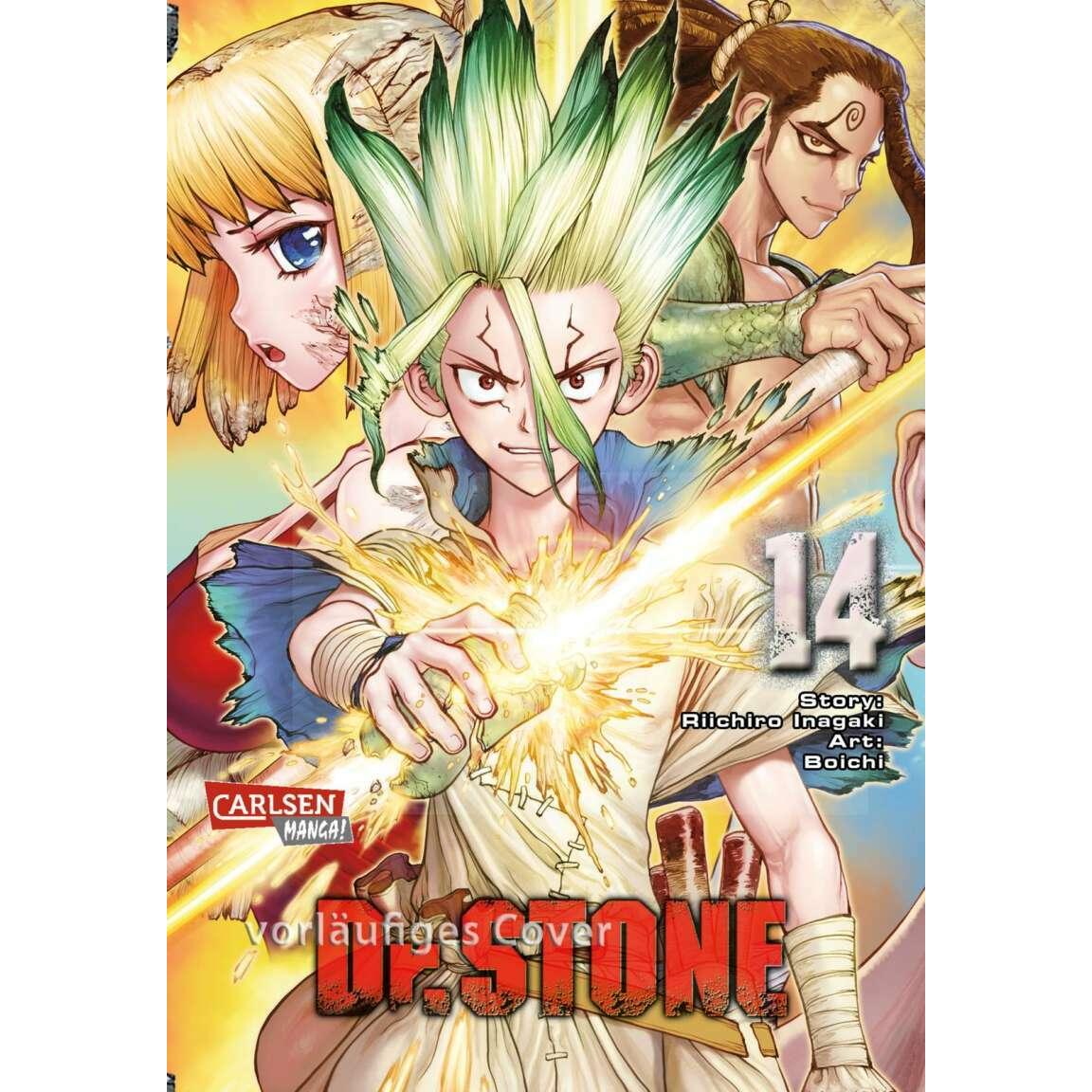 Dr. Stone 14, Belletristik von Riichiro Inagaki, Boichi