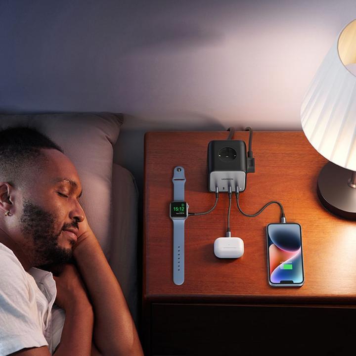 Image du produit Ugreen Cube CD268 (1x, CEE 7/4, USB-A, USB-C, 1.80 m)