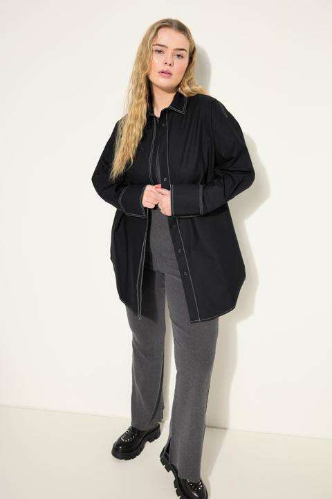 Actual product image Studio Untold Contrast Stitched Button Down Blouse (50, 52)