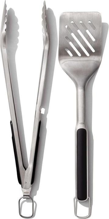 OXO Set di pinze per barbecue e giradischi