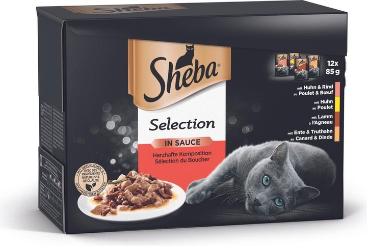 Produktbild Sheba Selection in Sauce (Adult, 12 Stk., 1020 g)