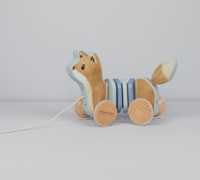 Immagine prodotto Little Dutch Giocattolo da tirare della volpe Forest Friends