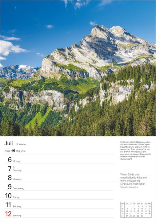 Produktbild Harenberg Berge Wochenplaner 2026 - 53 faszinierende Fotografien
