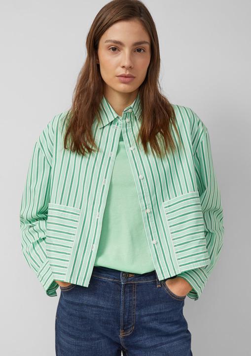 Immagine prodotto s.Oliver Bluse Verkürzte Popeline-Bluse im Relaxed Fit (34)