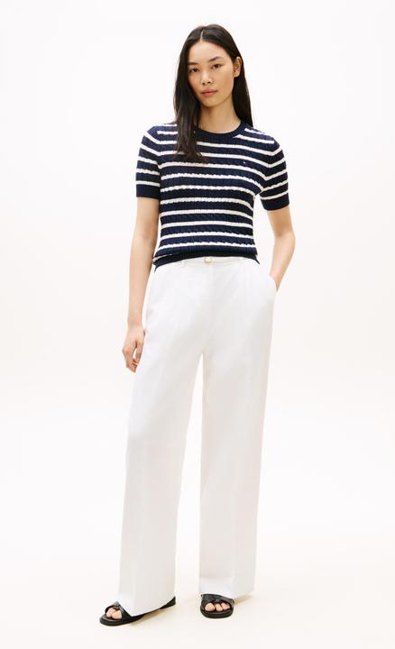 Produktbild Tommy Hilfiger Co Cable Mid Gg Ss C-Nk Swt (XL)