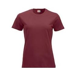 Clique, Damen, Shirts, Damen T-Shirt Classic-T 029361, Baumwolle, Bordeaux, Grösse 2XL, Rot