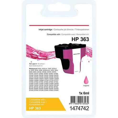 Office Depot, Druckerpatrone, Tintenpatrone Kompatibel HP 363 C8772EE Magenta (M)