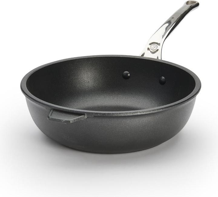 Produktbild de Buyer Choc Extreme Sauteuse Antihaft mit Edelstahlgriff, Induktion (Bratpfanne, Aluminium, 24 x 12 cm)