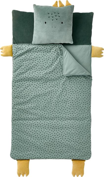 Vertbaudet Kinder Schlafsack-Set mit Kissen TIERE (130 cm)