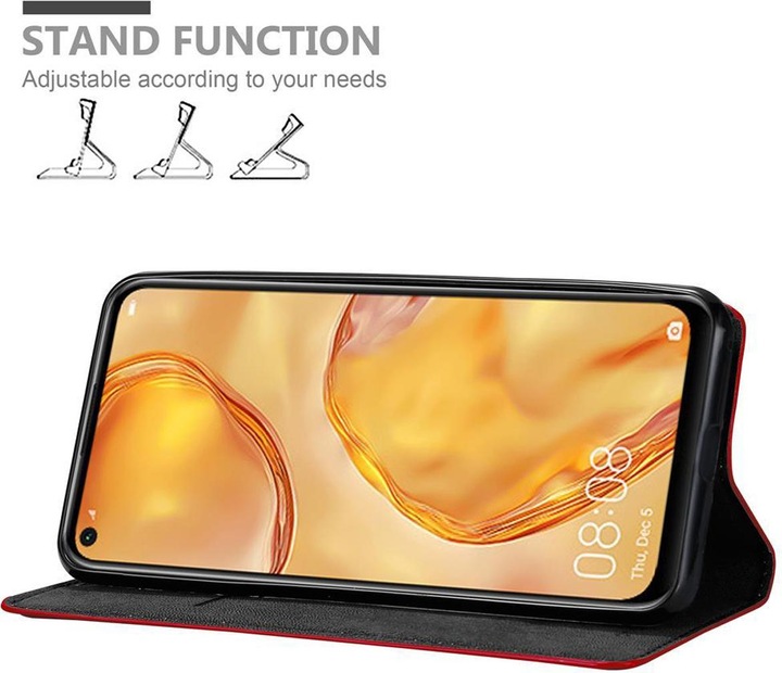 Actual product image Cadorabo Book Invisible Magnet Cover (Huawei Nova 7i, Huawei P40 Lite)