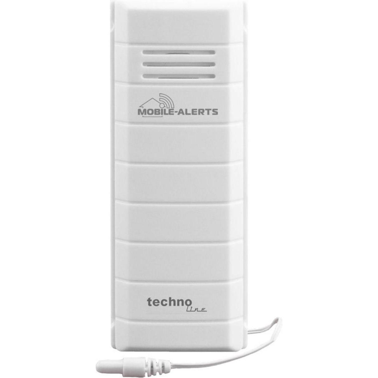 Technoline MA 10101, Temperatursensor mit 1m Kabel, Wetterstation Zubehör, Weiss