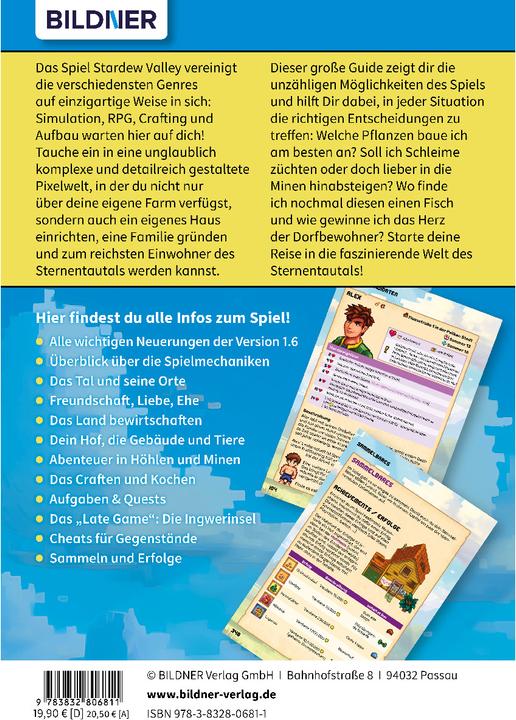 Produktbild Stardew Valley - Der grosse inoffizielle Guide (Deutsch, Aaron Kübler, Andreas Zintzsch, Bettina Pflugbeil, Anne-Sophie Hardouin, 2024)