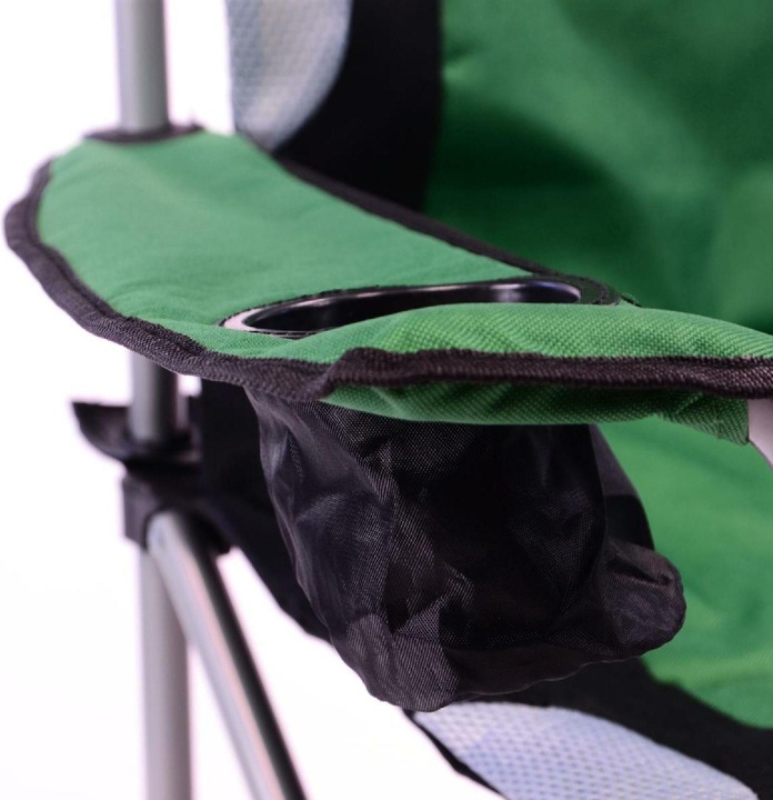 Produktbild VCM 2er Set Deluxe Campingstuhl grün schwarz Faltstuhl Angelstuhl gepolstert