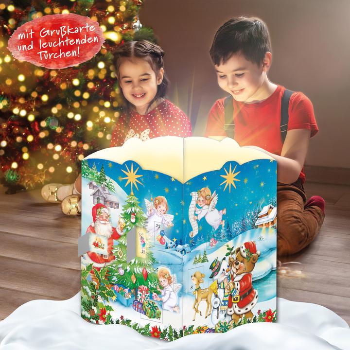 Produktbild Windlicht Weihnachtsmann und Engel