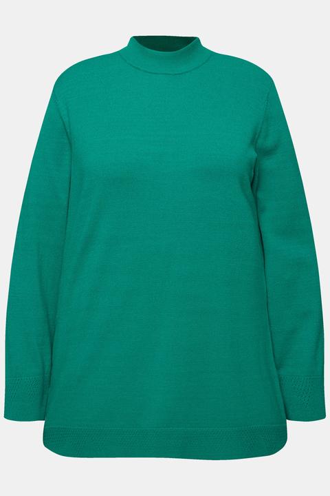 Produktbild Ulla Popken Pullover, Stehkragen, Langarm, Rippbündchen (46, 48)