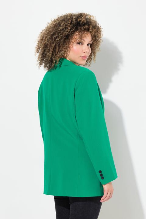 Image du produit Ulla Popken Blazer oversized avec col à revers, fermeture boutonnée (58, 60)