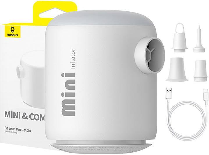 Baseus Pompe à air portable PocketGo (blanc)