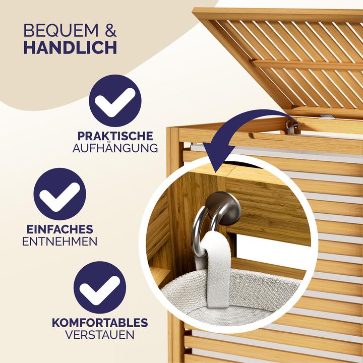 Image du produit Casaria Corbeille à linge (62 l)