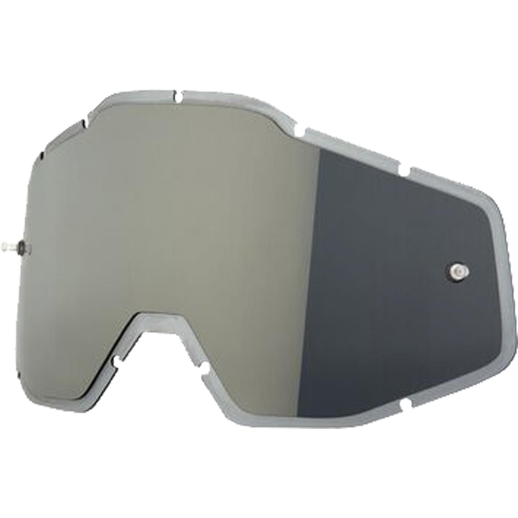 100%, Herren, Sportbrille, silber/getönt, antifog behandelt (Getönt, Silber, Silber, Getönt), Silber