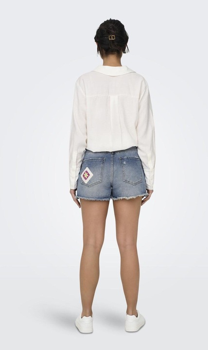 Produktbild Only ONLZUMA Hohe Taille Normal geschnitten Jeans-Shorts Jeans-Shorts (L)