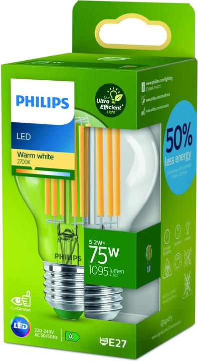 Produktbild Philips LED Classic (E27, 5.20 W, 1095 lm, 1 x, A)