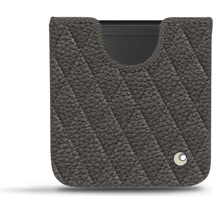 Noreve Lederschutzhülle (Samsung Galaxy Z Flip), Smartphone Hülle, Grau