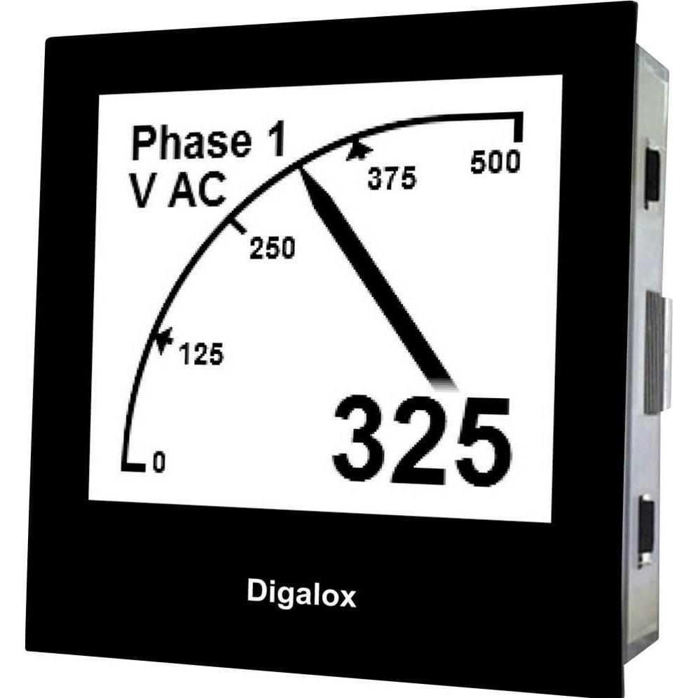 TDE Instruments Digalox DPM72-MP+-RS485 Digitales Einbaumessgerät, Messtechnik, Schwarz
