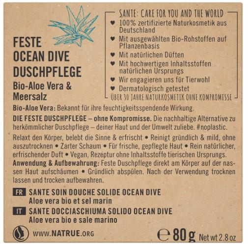 Immagine prodotto Sante Solido Ocean Dive Shower Care Organic Aloe Vera & Sea Salt