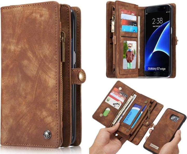 Produktbild Caseme Samsung Galaxy S7 Edge Echtleder Portemonnaie Karten Hülle (Samsung Galaxy S7 Edge)