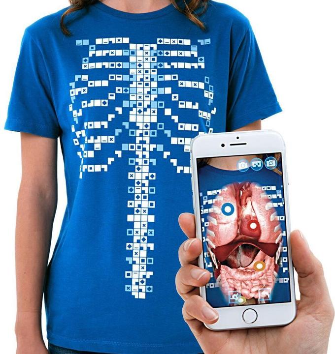 Produktbild Curiscope Entdecke den menschlichen Körper mit Hilfe von Augmented Reality /n /nT-Shirt Grösse L für Kinder...