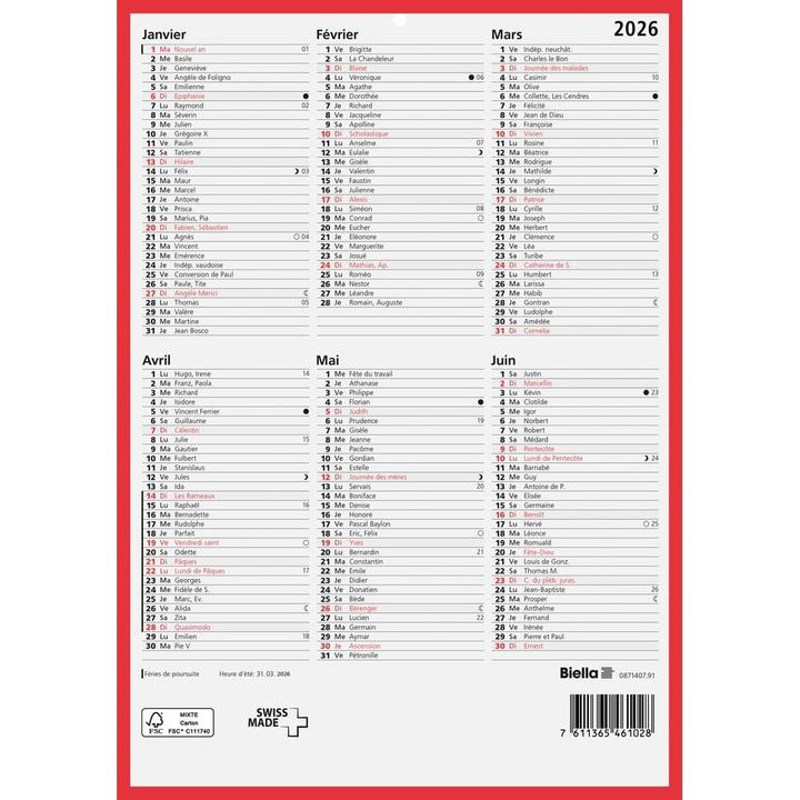 Biella Tafelkalender